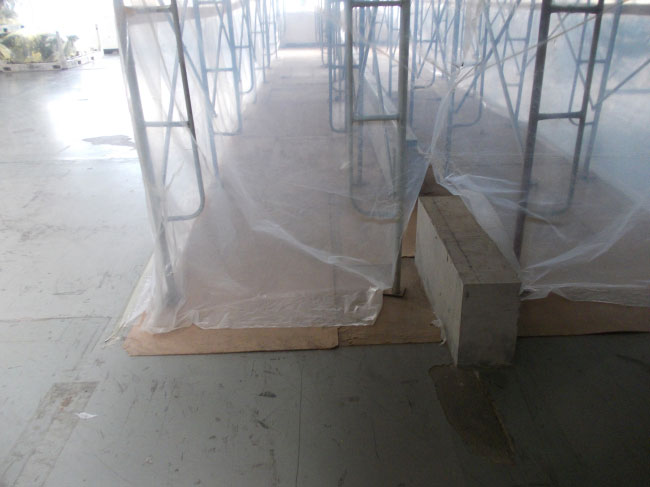 骨架、巖棉、火克板施工